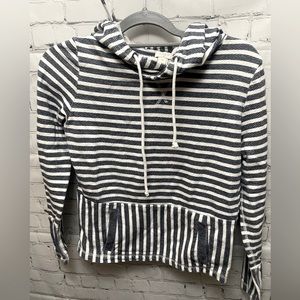 J. Crew Nautical Striped Cotton Hoodie